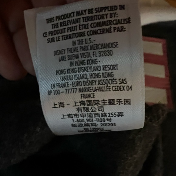 Genuine Walt Disney World Parks Pink, Gray & White Pullover Hoodie Size Medium - Picture 6 of 13